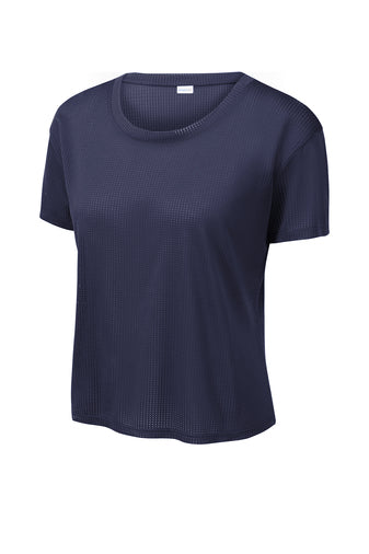 Sport-Tek ® Ladies PosiCharge® Draft Crop Tee