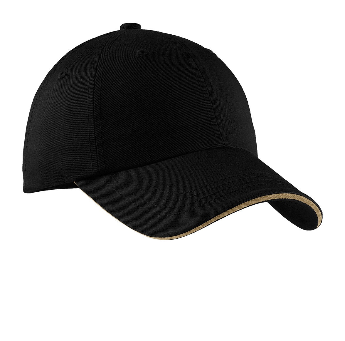 Port Authority® Sandwich Bill Cap with Striped Closure