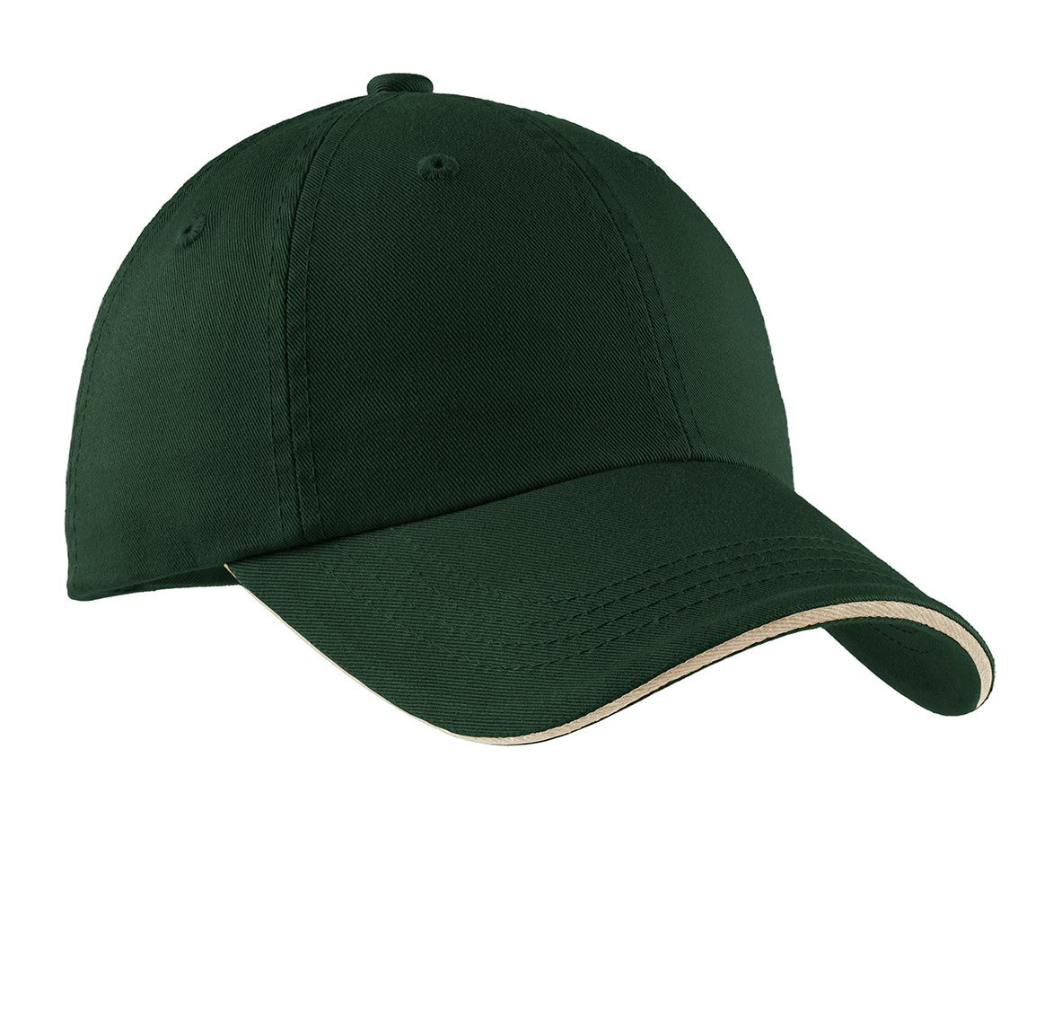Port Authority® Sandwich Bill Cap with Striped Closure