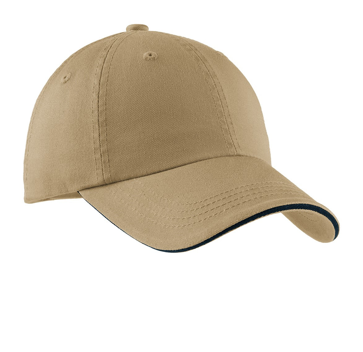 Port Authority® Sandwich Bill Cap with Striped Closure