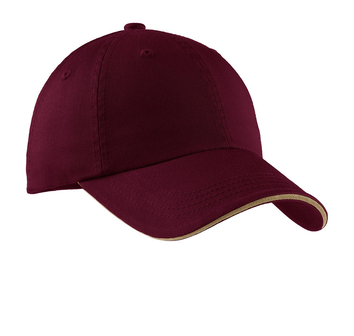 Port Authority® Sandwich Bill Cap with Striped Closure