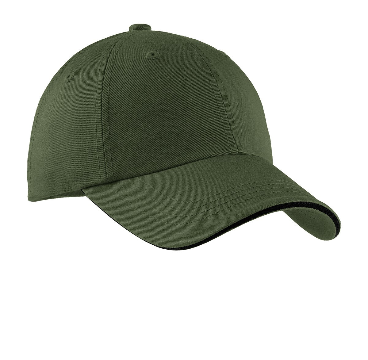 Port Authority® Sandwich Bill Cap with Striped Closure