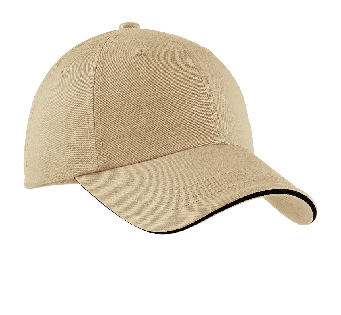 Port Authority® Sandwich Bill Cap with Striped Closure