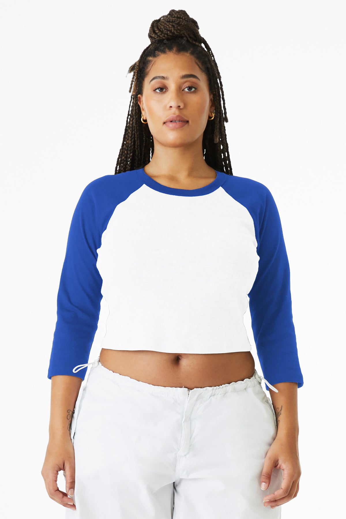 BELLA+CANVAS® Women’s Micro Rib 3/4 Raglan Baby Tee