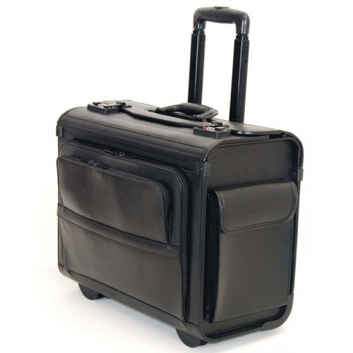 Leather rolling computer & catalog case