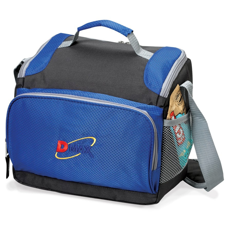 Black and blue cooler bag 10 can capacity