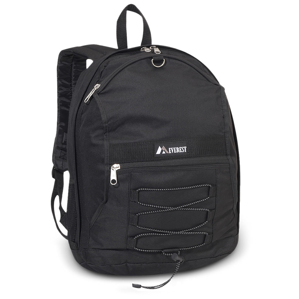 Two-Tone Backpack With Mesh Pockets