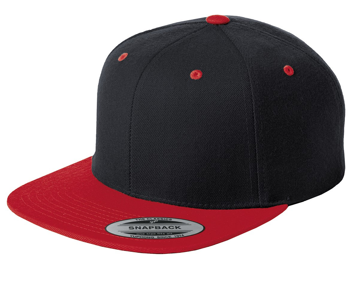 Sport-Tek® Yupoong® Flat Bill Snapback Cap