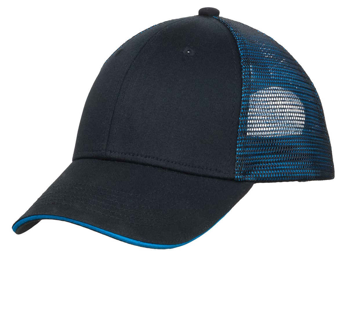 Port Authority® Double Mesh Snapback Sandwich Bill Cap