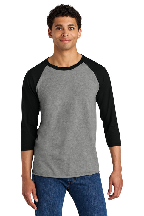 Jerzees® Unisex Premium Blend Combed Ring Spun 3/4-Sleeve Raglan Tee