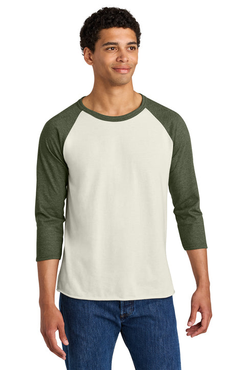 Jerzees® Unisex Premium Blend Combed Ring Spun 3/4-Sleeve Raglan Tee