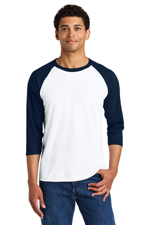 Jerzees® Unisex Premium Blend Combed Ring Spun 3/4-Sleeve Raglan Tee