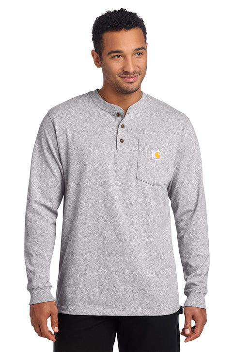 Gray Long Sleeve Henley T-Shirt
in USA