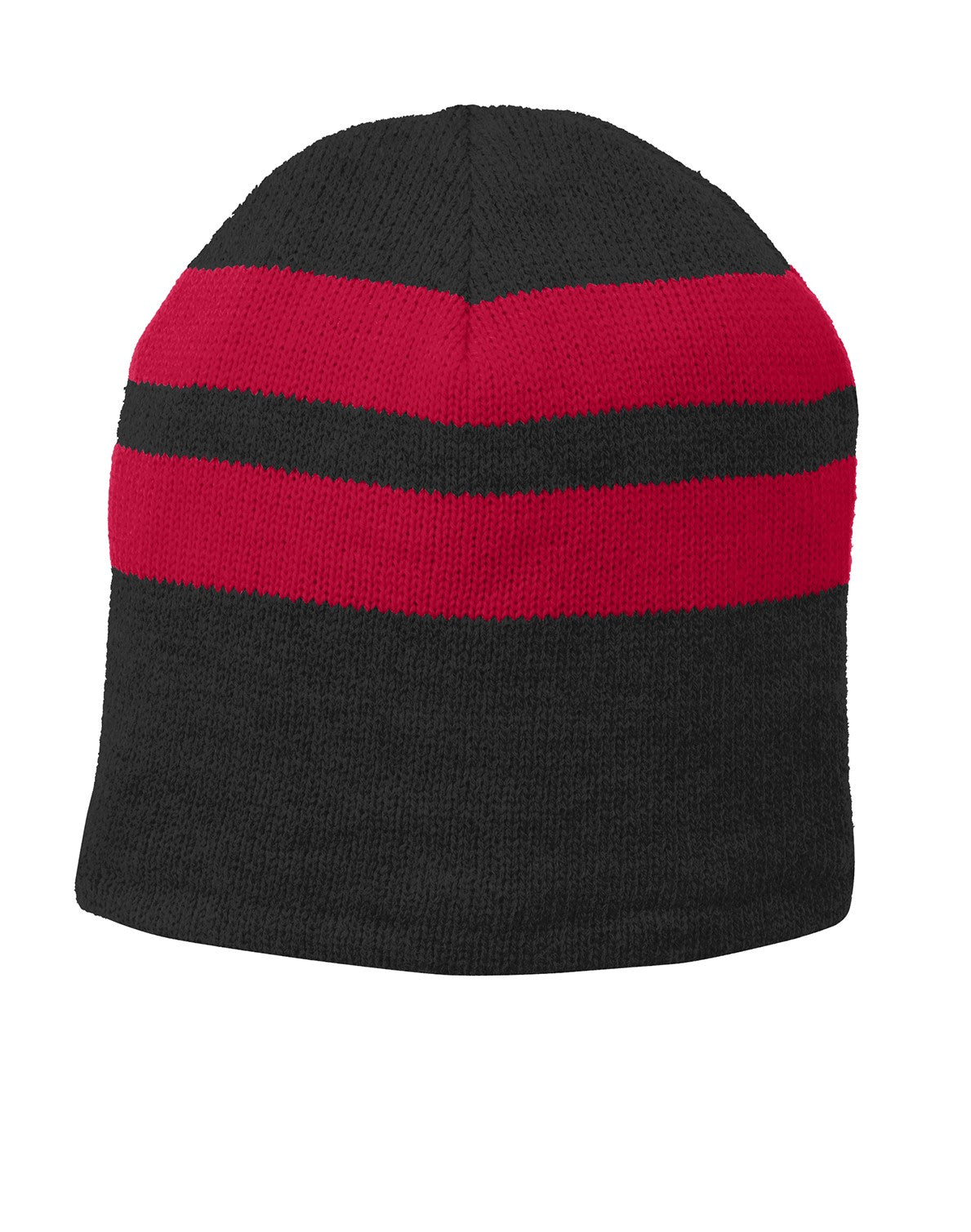 Port & Company® Fleece-Lined Striped Beanie Cap