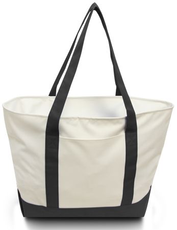 Bay View Giant Zipper Boat Tote Bag