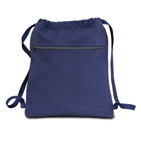 Seaside Cotton Pigment Dyed Drawstring Bag