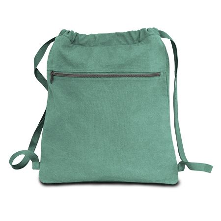Seaside Cotton Pigment Dyed Drawstring Bag