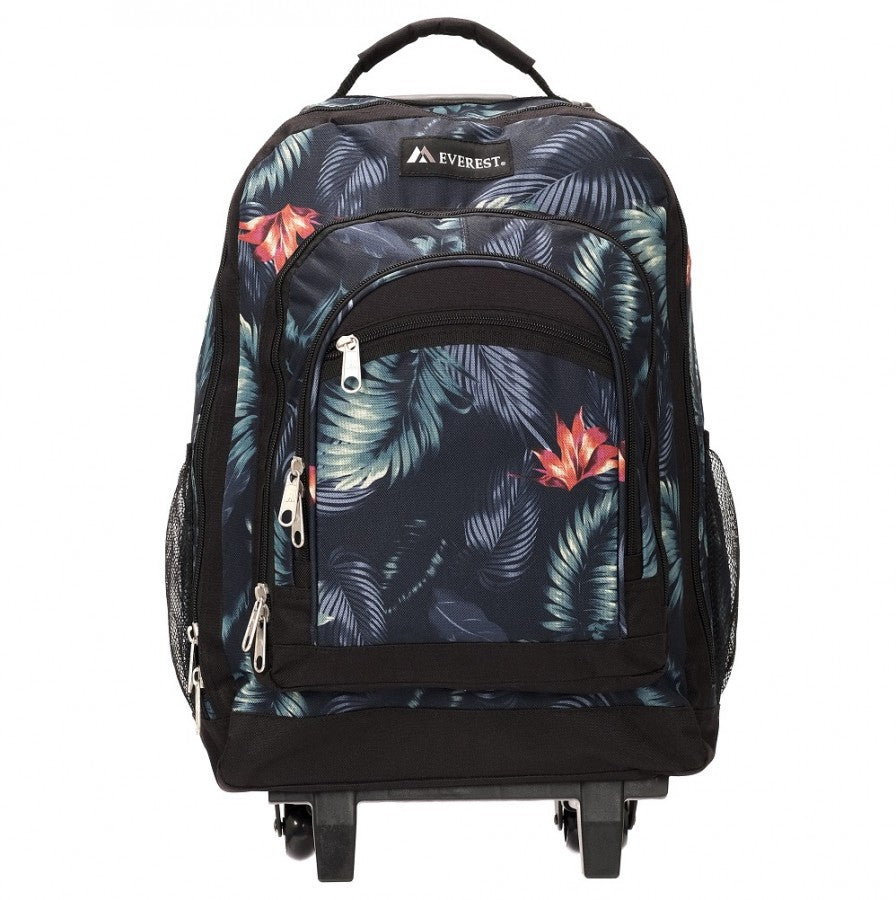Wheeled Backpack With Pattern