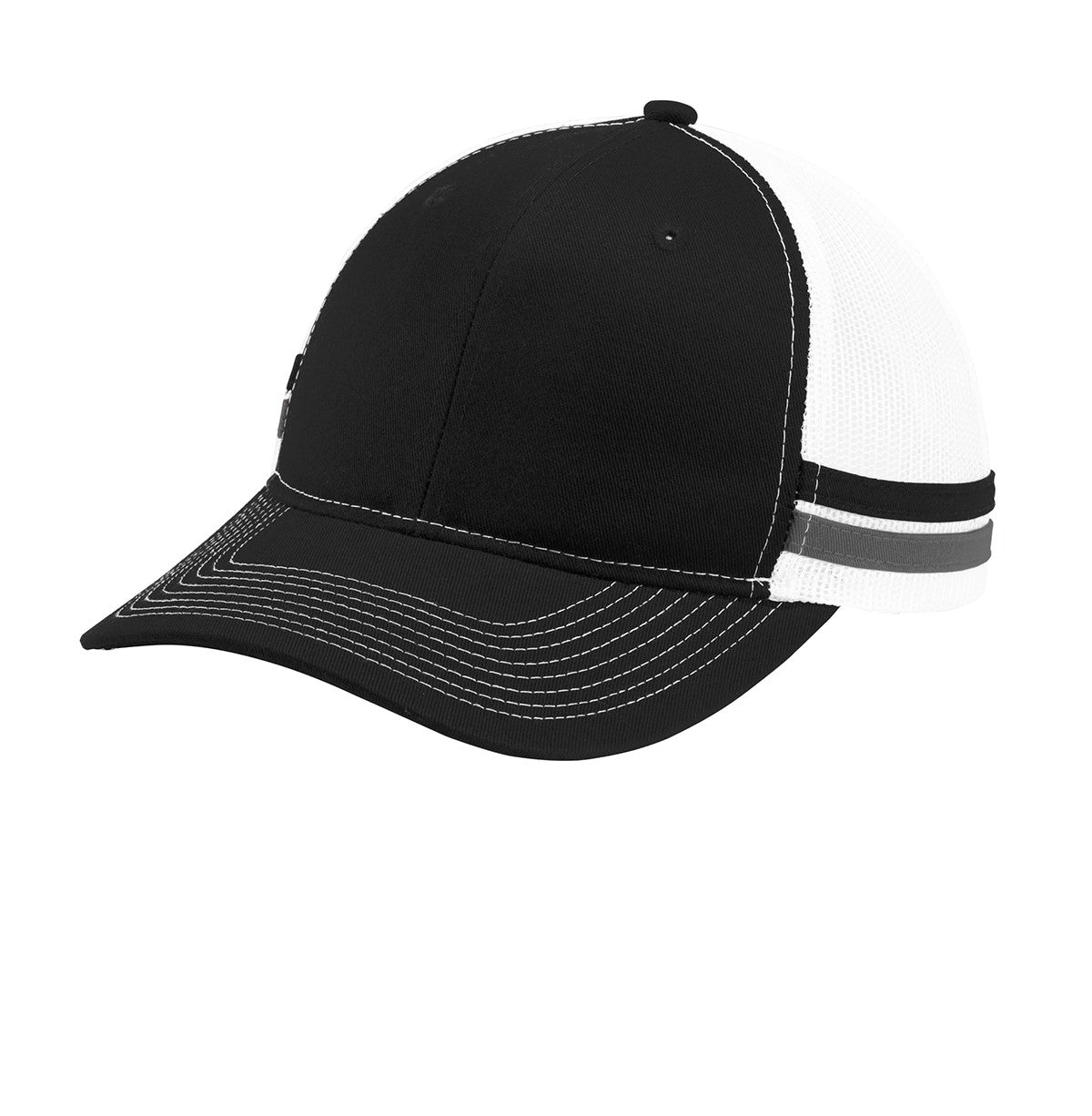 Port Authority ® Two-Stripe Snapback Trucker Cap