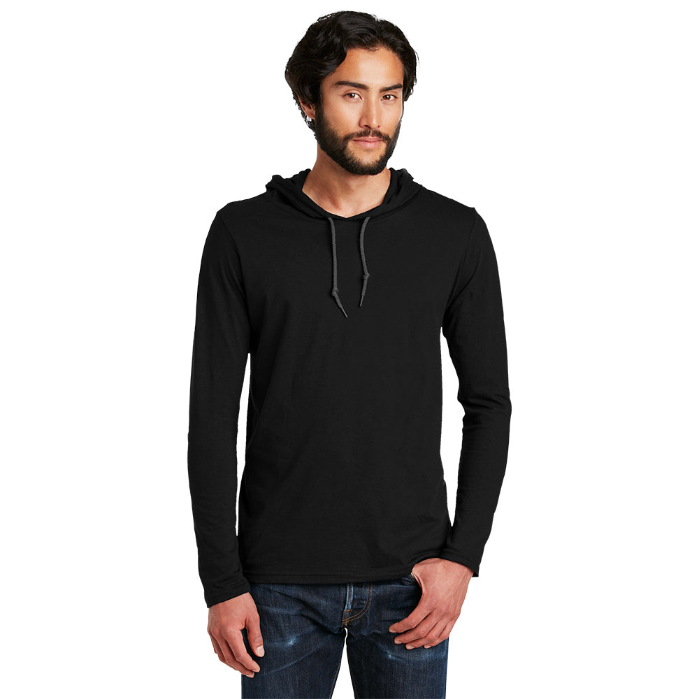 Anvil® 100% Combed Ring Spun Cotton Long Sleeve Hooded T-Shirt
