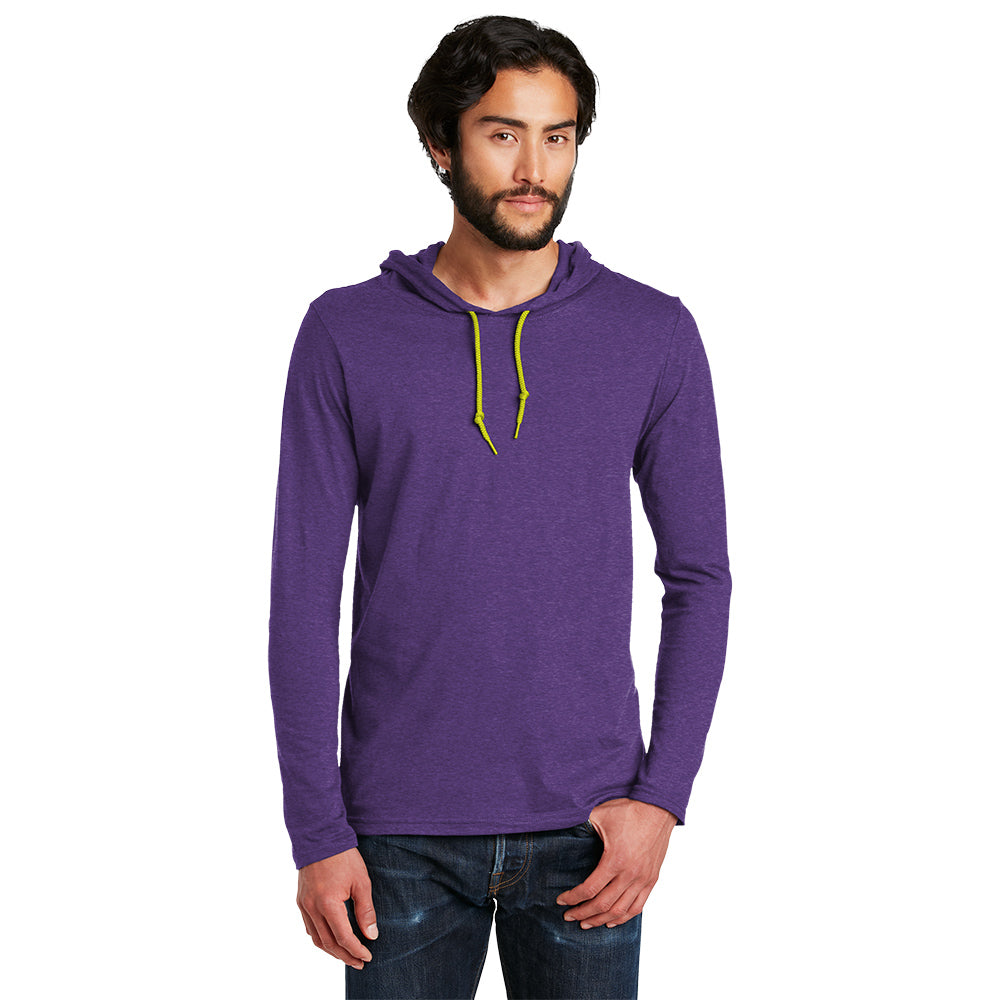 Anvil® 100% Combed Ring Spun Cotton Long Sleeve Hooded T-Shirt