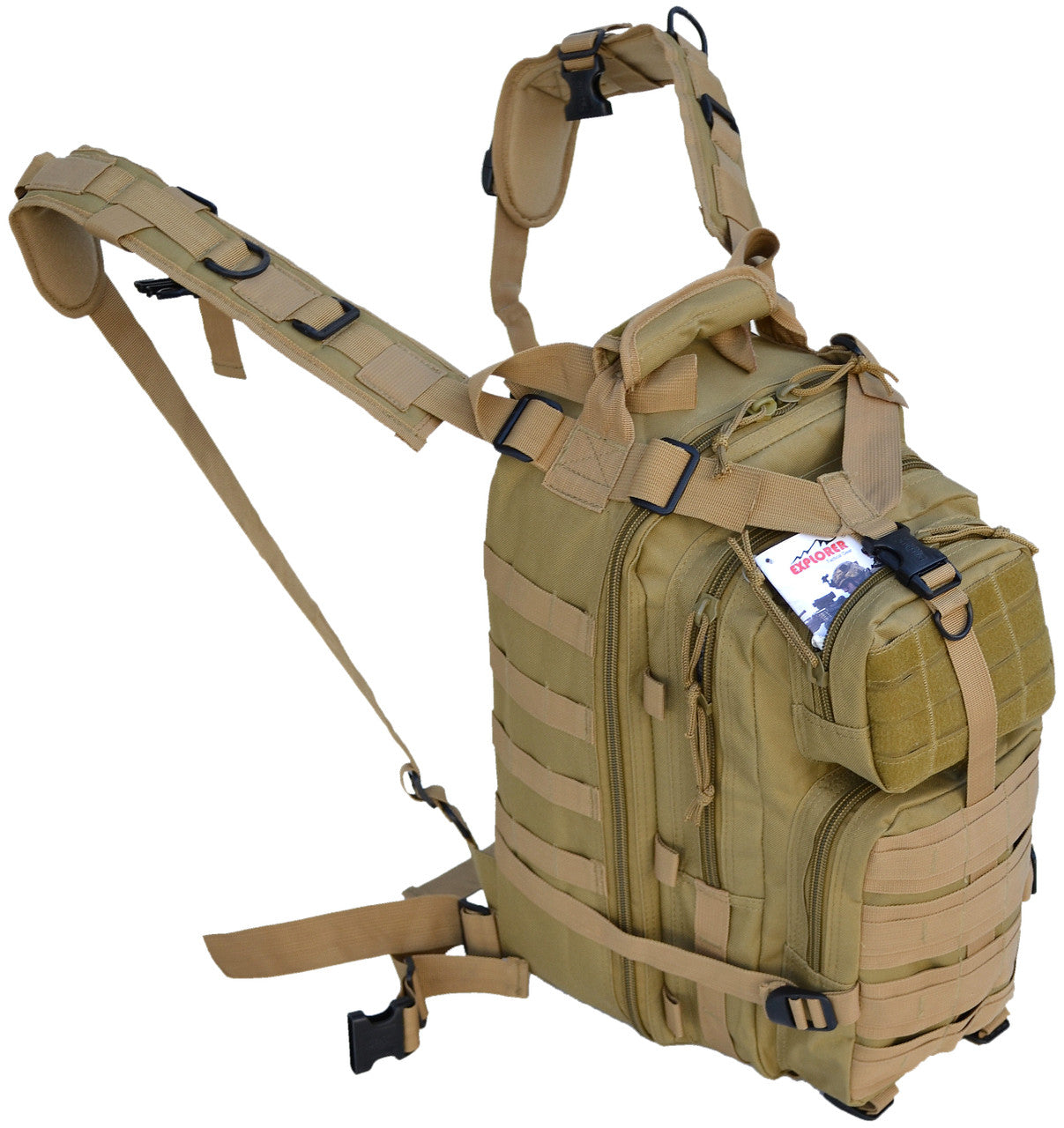 Coyote Tan Tactical 72 Hour Combat Rucksack Backpack