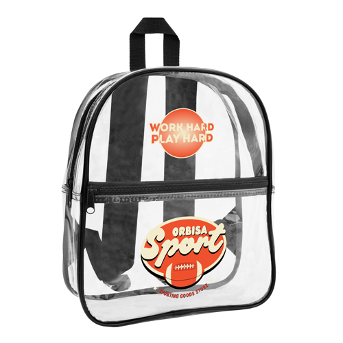 12" Clear Mini Stadium Compliant Backpack