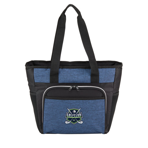 blue with black strip cooler tote duffel bag USA
