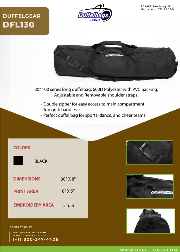 30" DuffelGear 100 Series Roll Duffel Bag
