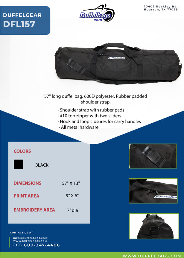 56" DuffelGear 100 Series Long Duffel