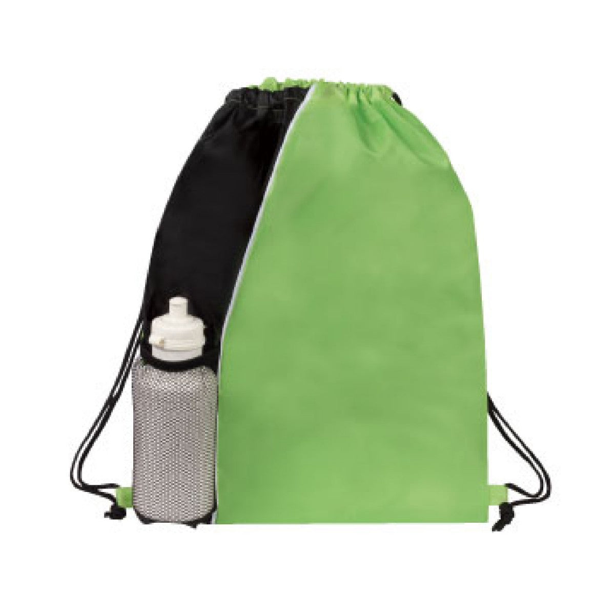 Sport Mesh Pocket Drawstring Backpack