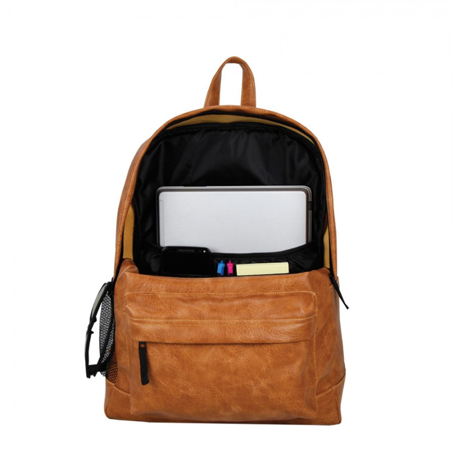 17" Vegan Leather Backpack