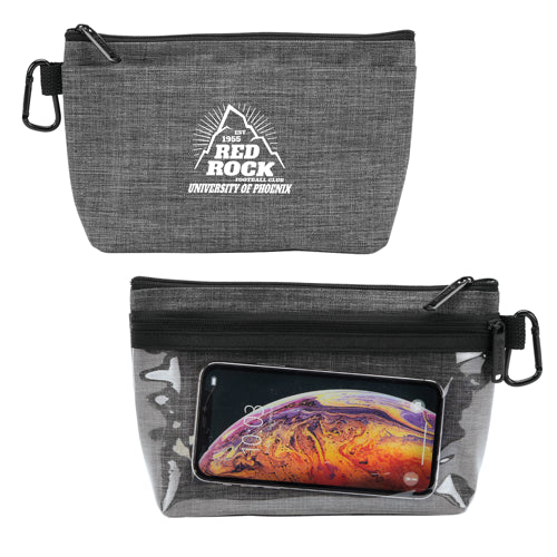 gray zipper pouch in USA