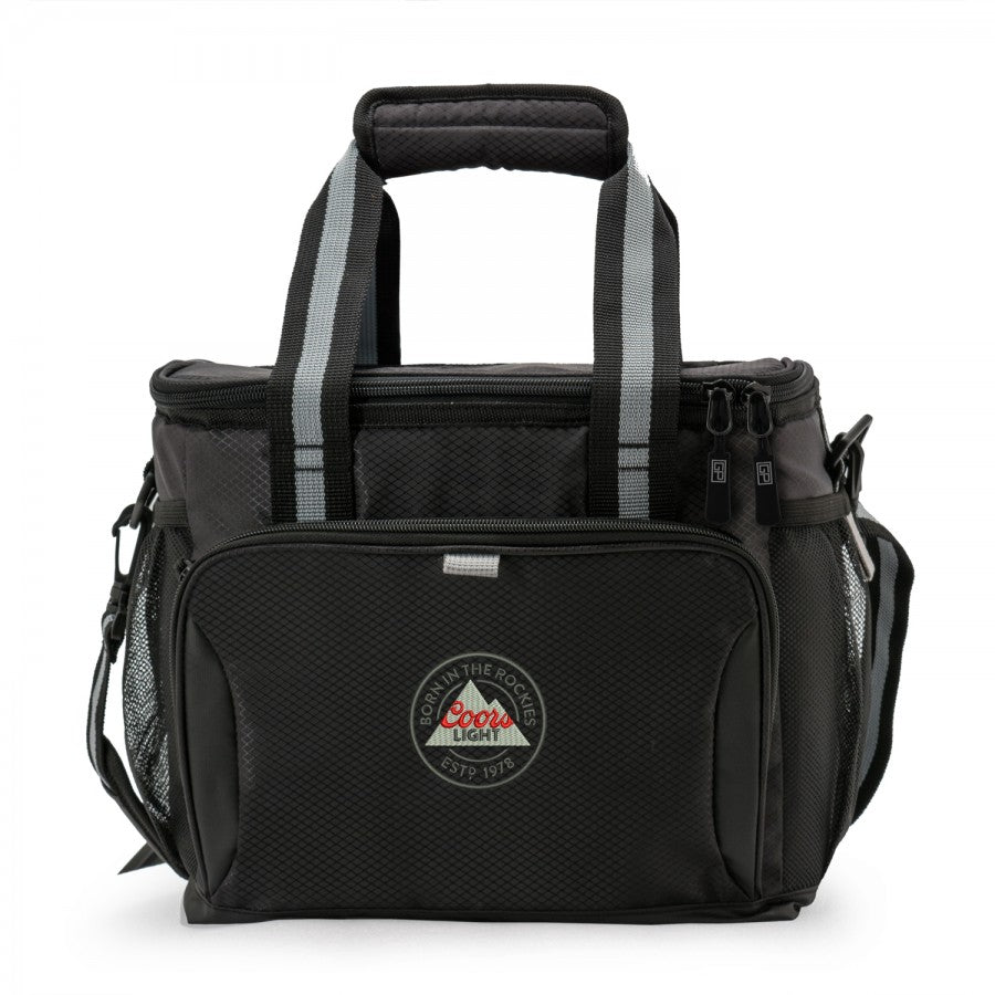 Black cooler bag 24 can capacity water resistant