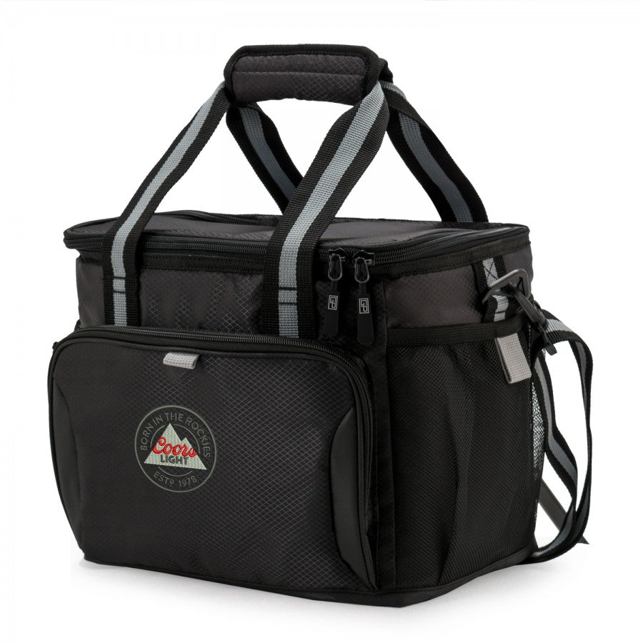 Black cooler bag 24 can capacity water resistant
