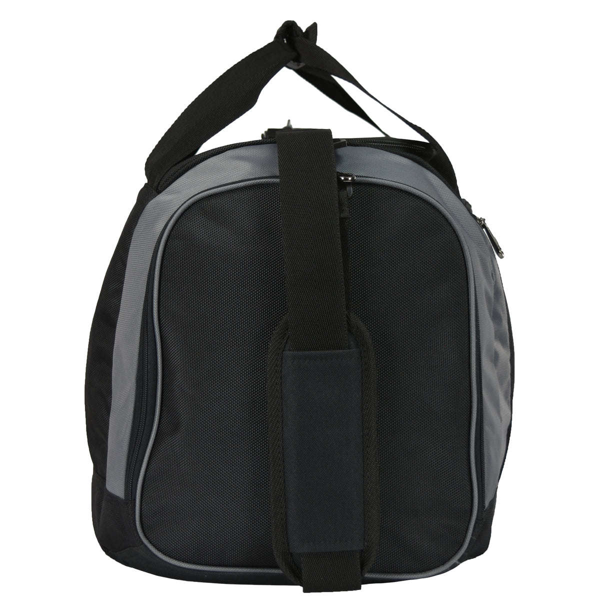 Black and gray duffel bag for gym