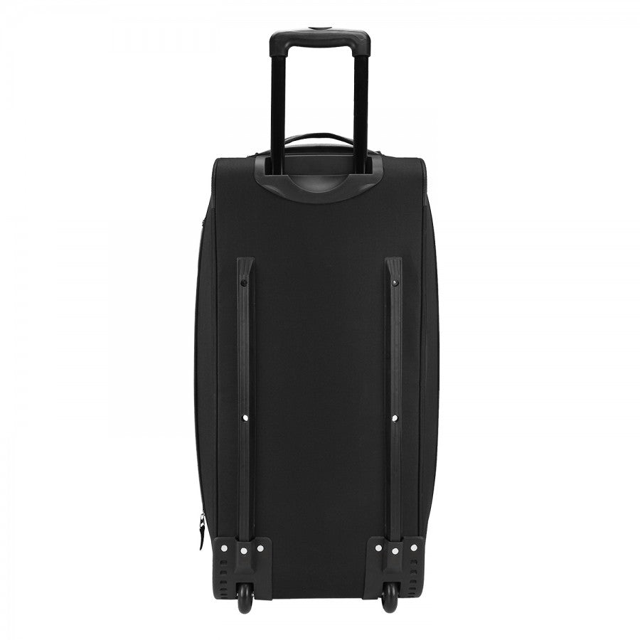 Gray wheeled travel duffel bag USA