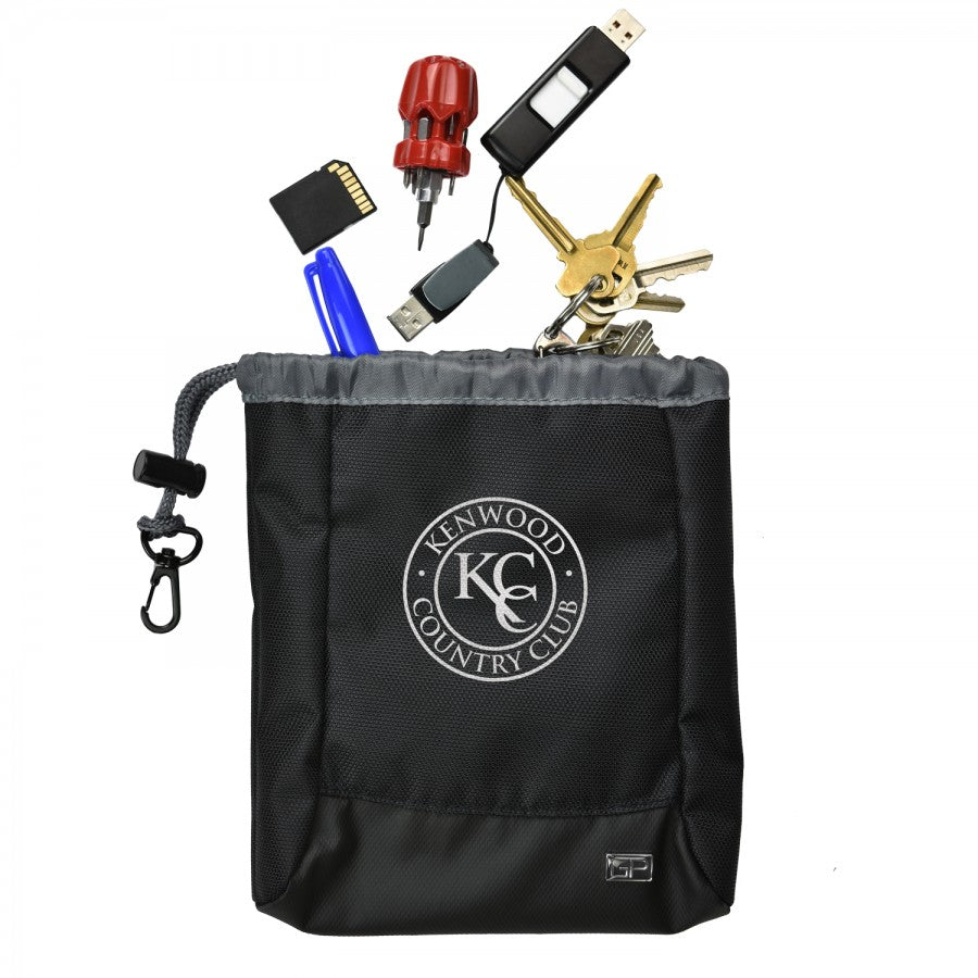 black toiletry bag/pouch for organization