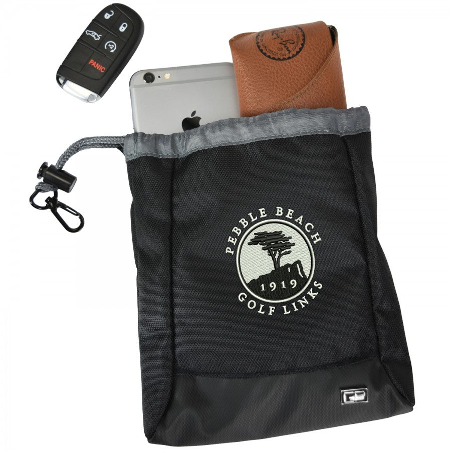 black toiletry bag/pouch for organization
