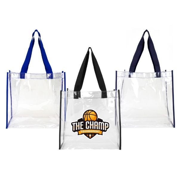Basic Clear Stadium Security Open Tote Bag