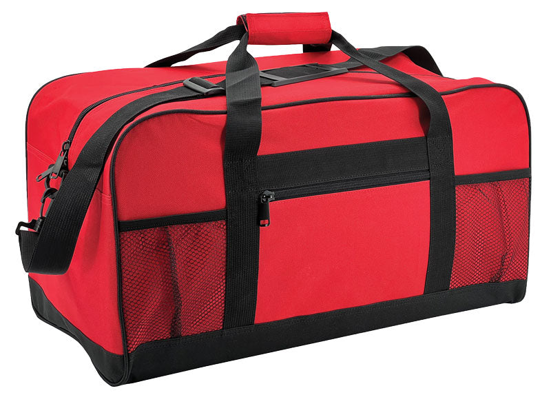 Red affordable duffel bags in USA
