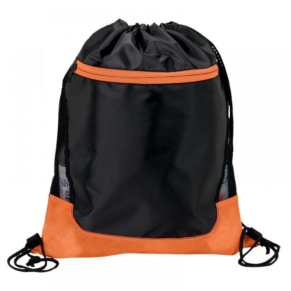 Color Splash Drawstring With Zip Pocket