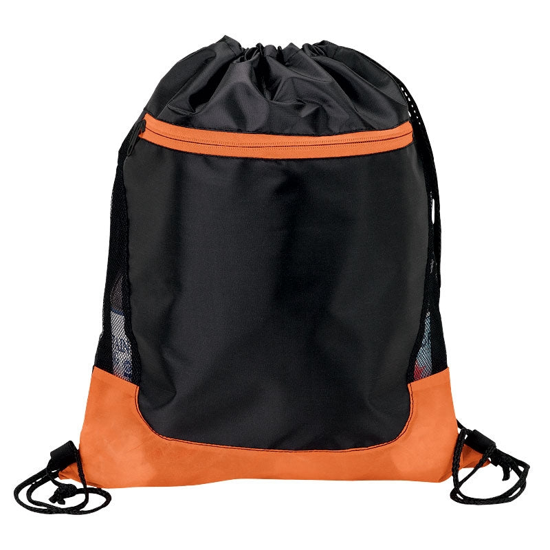 Color Splash Drawstring With Zip Pocket
