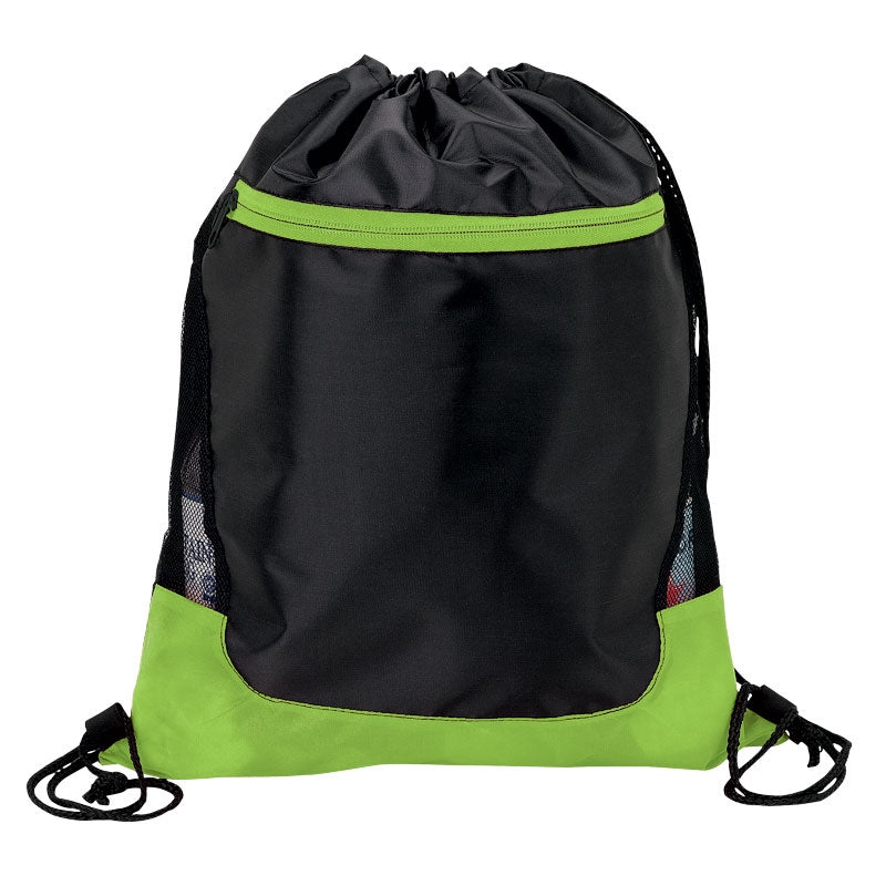 Color Splash Drawstring With Zip Pocket