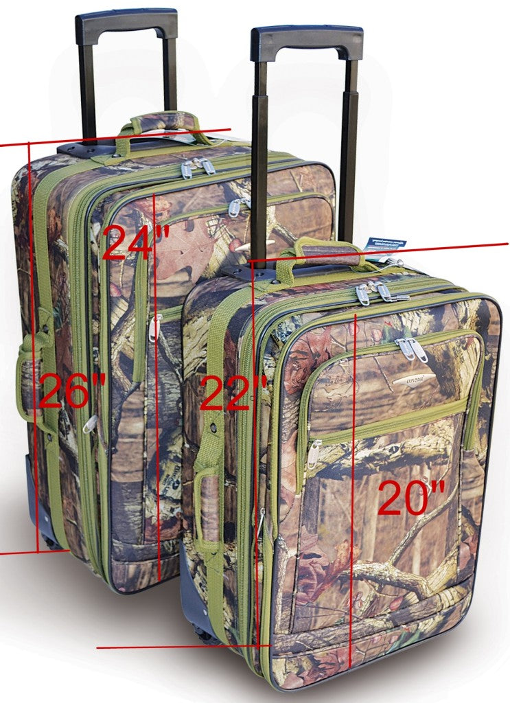 24" Mossy Oak Luggage 2Pc. Set