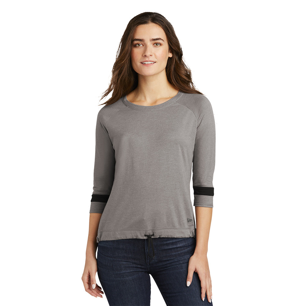New Era® Women's Tri-Blend 3/4-Sleeve Tee