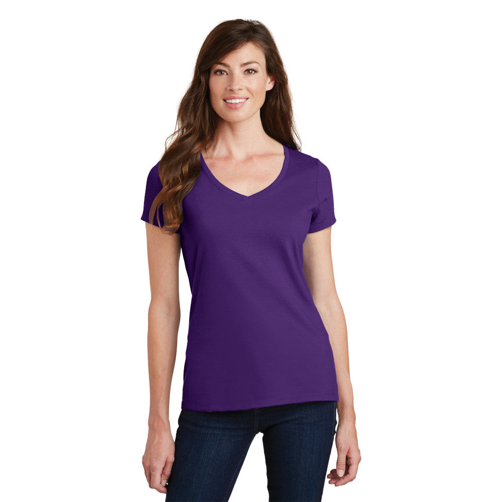 Port & Company® Ladies Fan Favorite™ V-Neck Tee