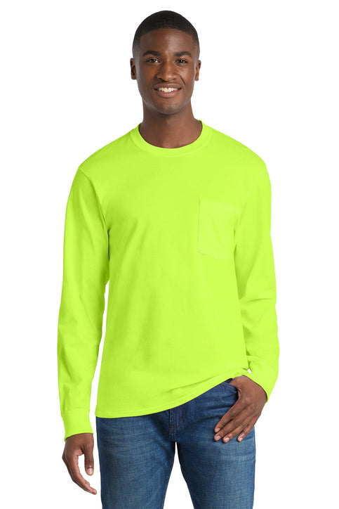 Port & Company® Long Sleeve Essential Pocket Tee