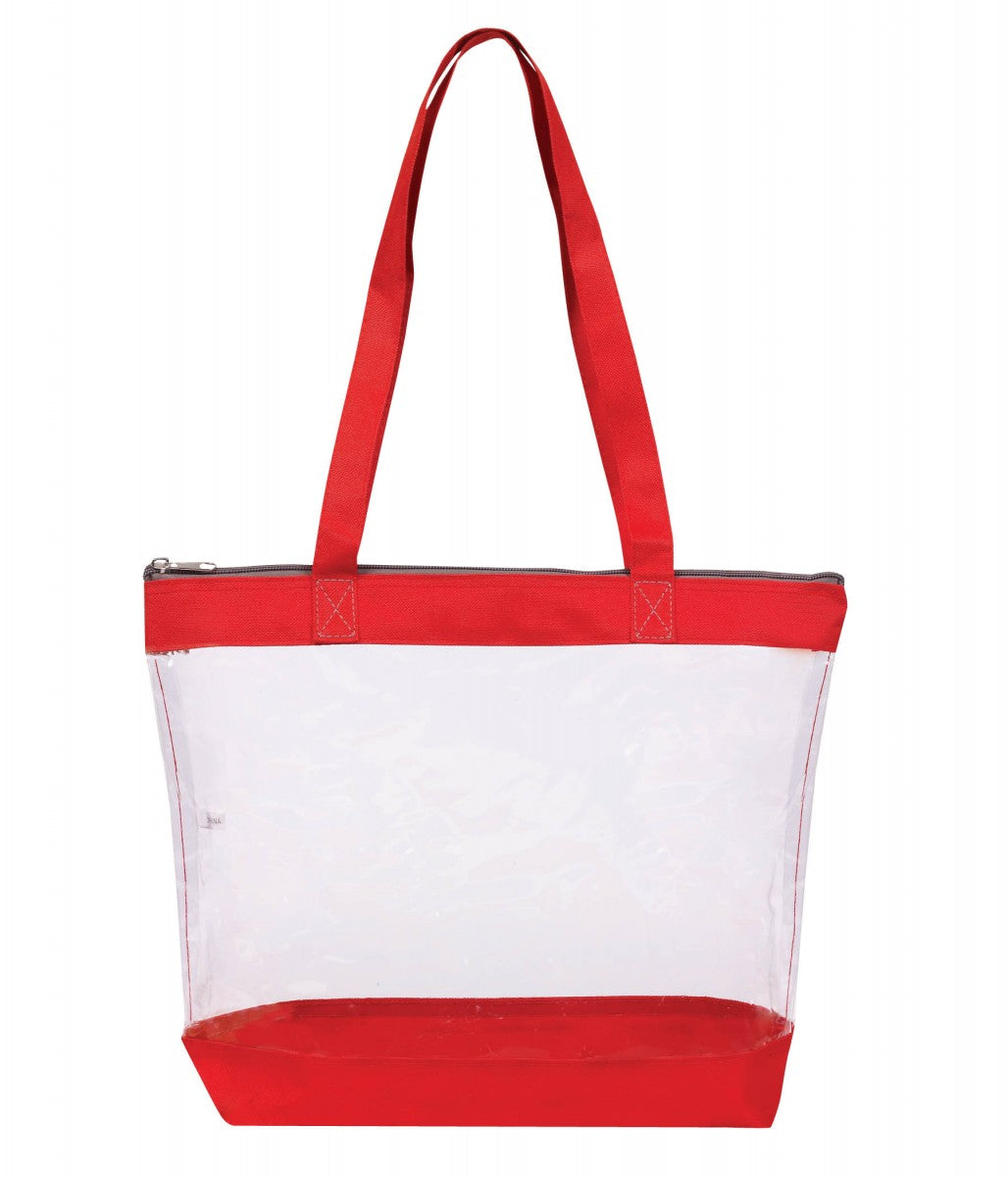 Basic Clear Zipper Tote