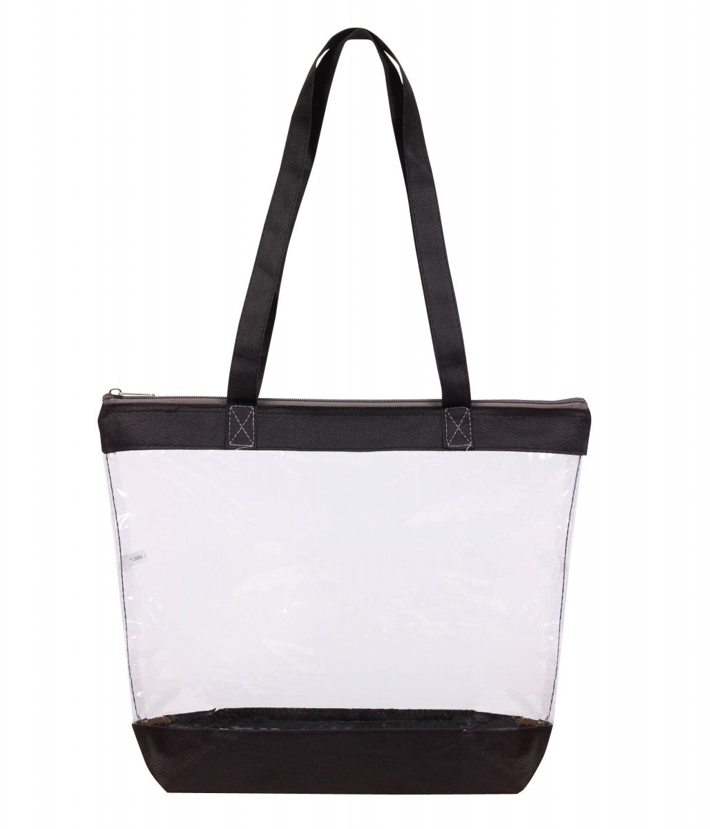 Basic Clear Zipper Tote